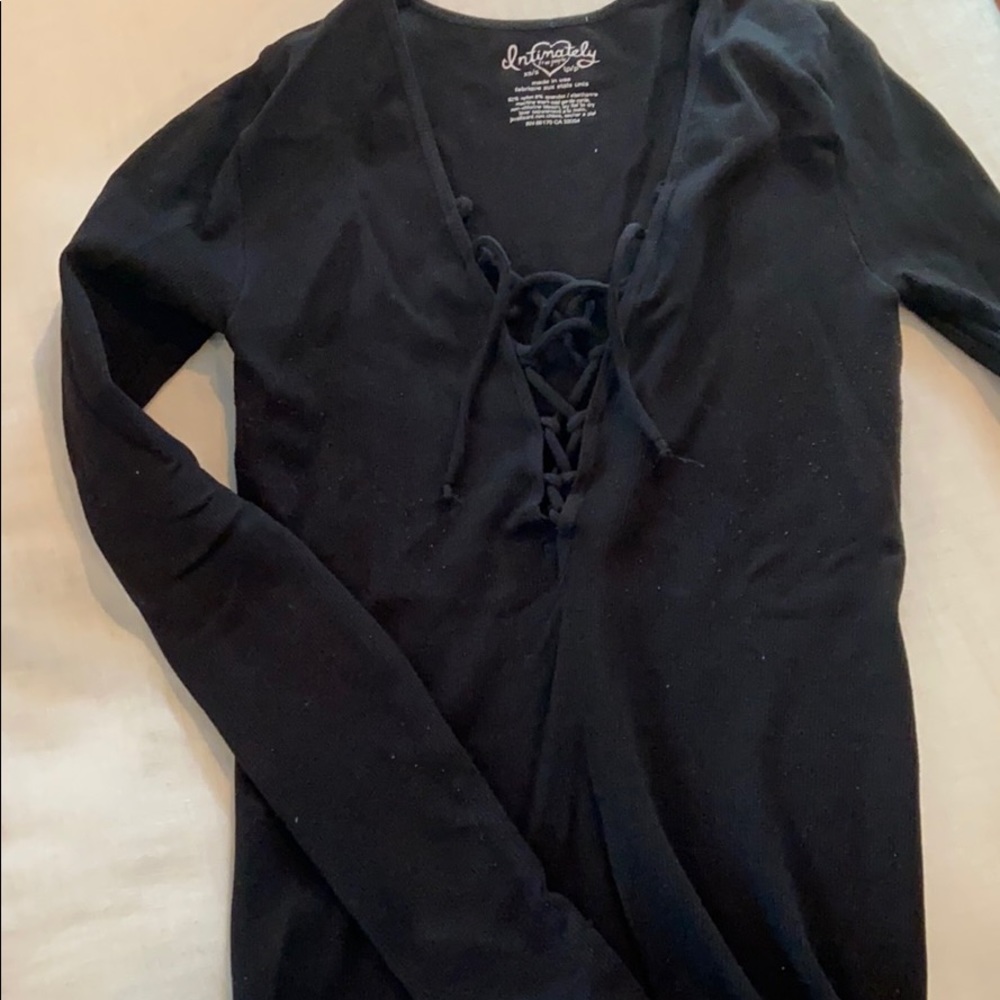 Free People lace up top - worn once